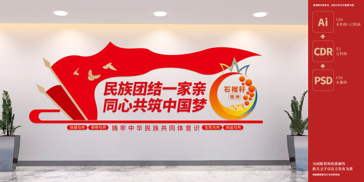 民族團(tuán)結(jié)一家親黨建文化墻