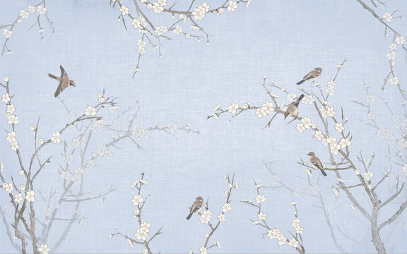 花鳥背景圖