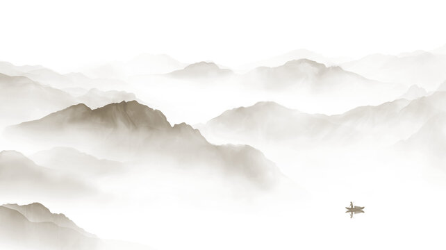 水墨山水畫