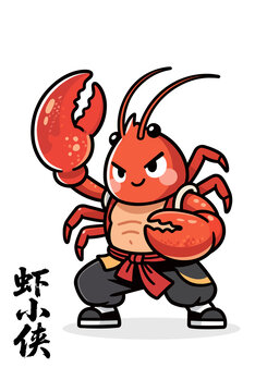 小龍蝦矢量插畫