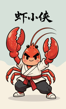 小龍蝦矢量插畫