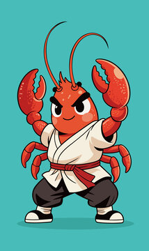 小龍蝦矢量插畫