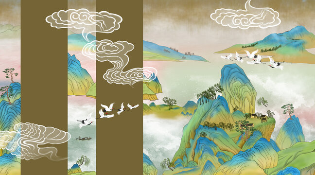 國潮山水