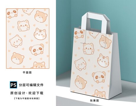 卡通可愛動物頭像