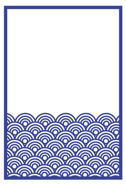 中式傳統(tǒng)海水紋邊框圖案