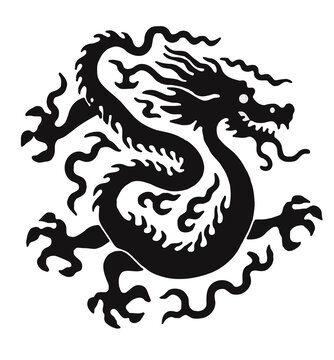 龍矢量圖