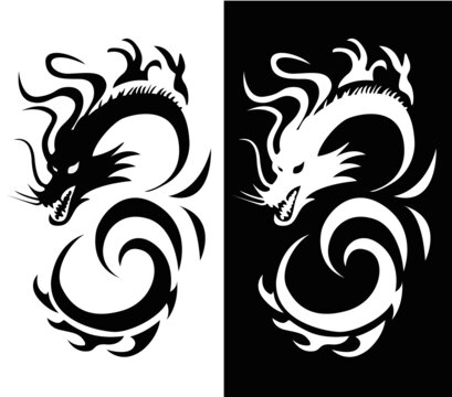 龍矢量圖