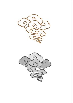 云紋矢量線稿