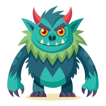 可愛卡通小怪獸形象