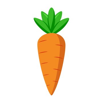 卡通形象胡蘿卜插畫