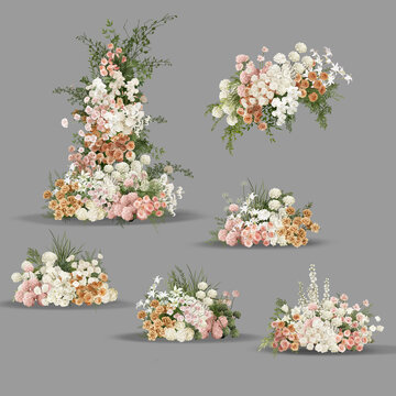 唯美浪漫花卉裝飾組合
