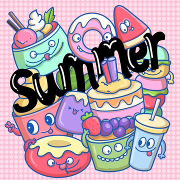 summer插畫(huà)