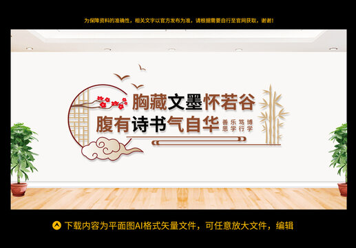 圖書室文化墻