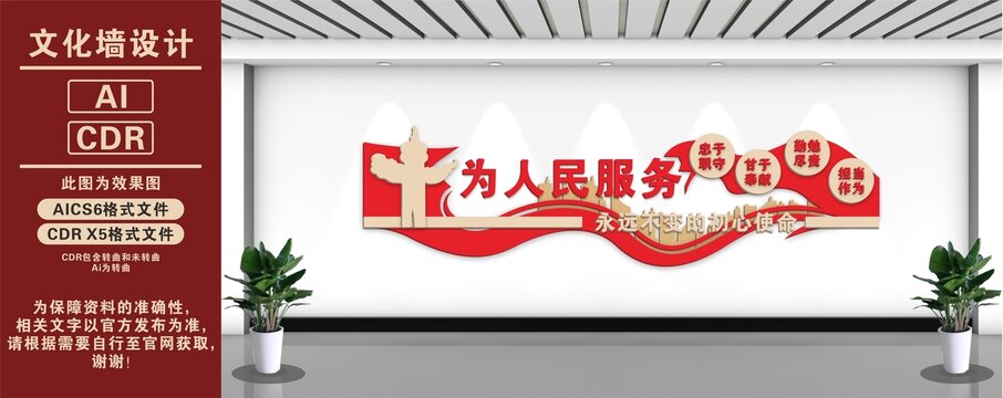 為人民服務文化墻