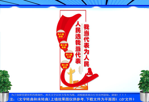 豎版人大代表聯(lián)絡(luò)站文化墻