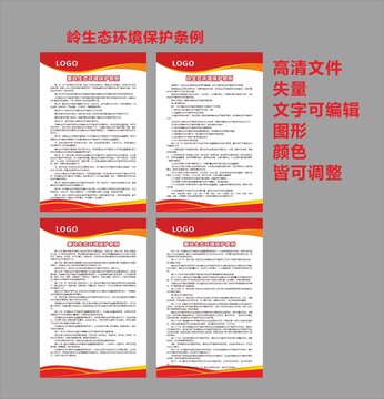 秦嶺保護(hù)條例展板