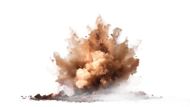 [免摳素材]土壤爆炸的震撼視覺效果