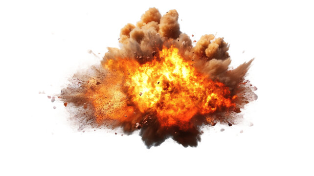[免摳素材]爆炸沖擊碎片與煙霧