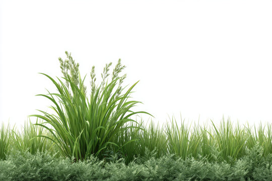 清新綠草植物邊框