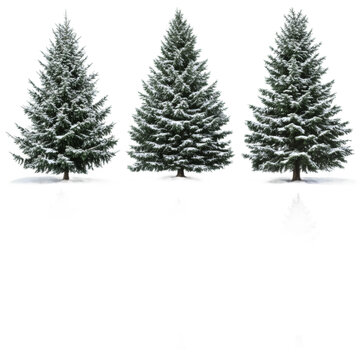 [免摳素材]冬季雪景圣誕樹高清圖片合集