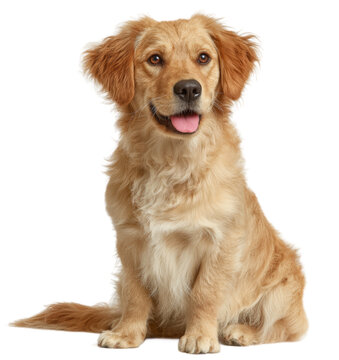 [免摳素材]可愛的金毛犬肖像照