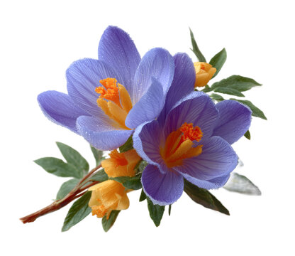 [免摳素材]精致的春季風(fēng)信子花束特寫
