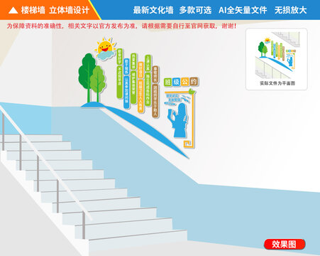 教師樓梯文化墻