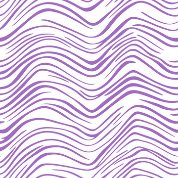 紫色波浪線條無縫圖案