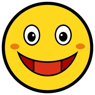 可愛(ài)黃色笑臉表情圖案