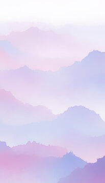 夢幻漸變色彩山巒背景圖