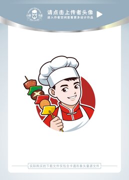 可愛小廚師卡通頭像