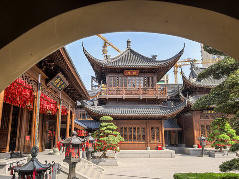 中式古建庭院景致