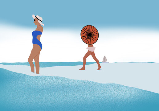夏日海灘