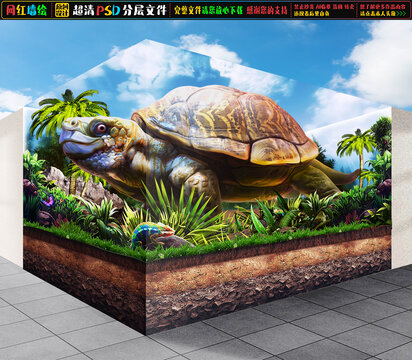 3D烏龜立體畫