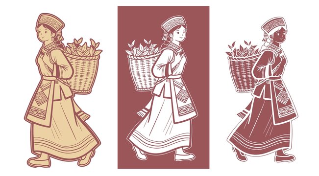 采茶女苗族人物