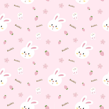 兔子草莓圖案