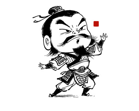 卡通風(fēng)格古代武將形象