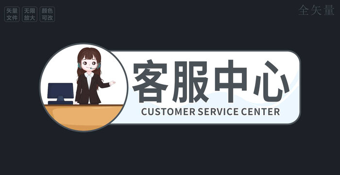 客服中心標識牌