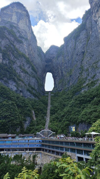 張家界天門山壯觀景象