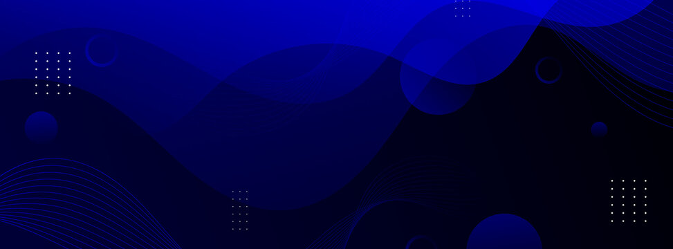 深藍漸變幾何抽象背景圖