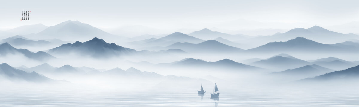 新中式山水畫