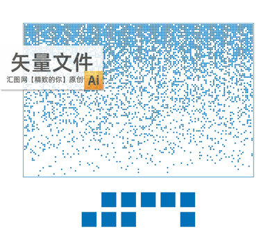 漸變正方孔