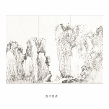 矢量鏤空山水圖案