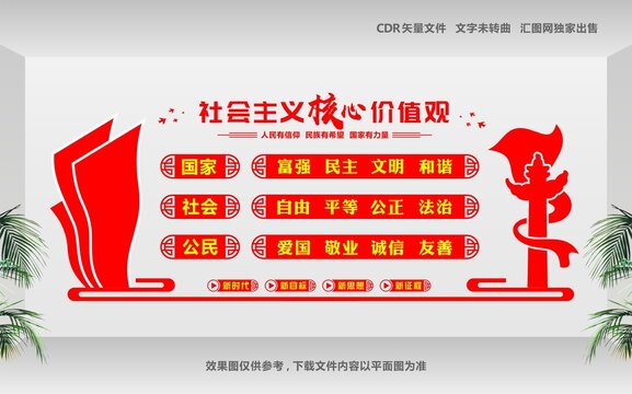 社會主義核心價值觀文化墻