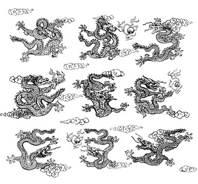 九龍戲珠圖