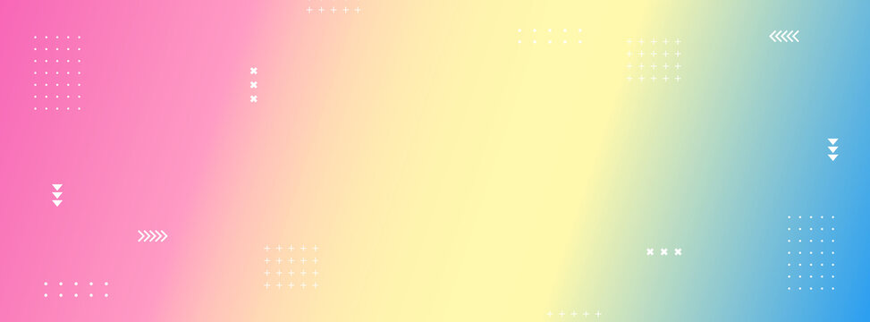 漸變多彩幾何元素背景圖