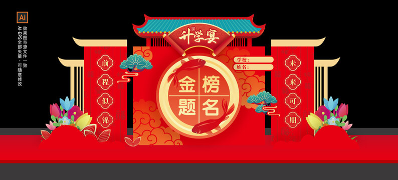 升學(xué)宴美陳布置