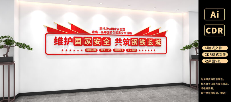 維護(hù)國家安全共筑鋼鐵長城文化墻保密宣傳