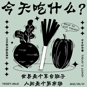 今日午餐蔬菜選擇難題