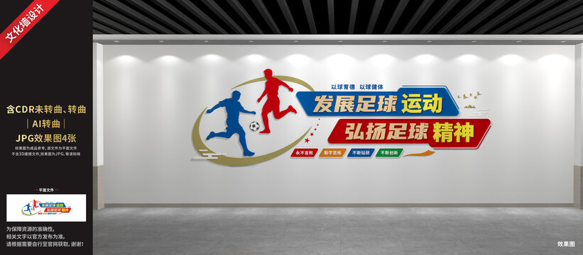 足球運動文化墻